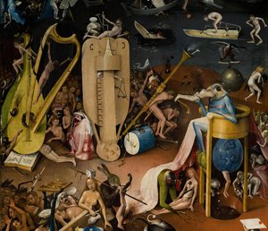 O Jardim das Delícias Terrenas, 1490-1500 de Hieronymus Bosch