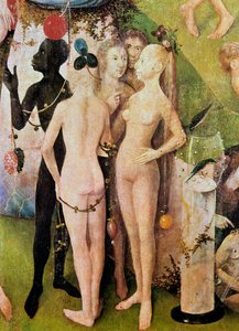 O Jardim das Delícias Terrenas Detalhe do painel central, c. 1500 de Hieronymus Bosch