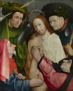 A zombaria de Cristo, c. 1500 de Hieronymus Bosch