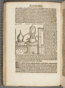 O livro sobre destilar de Hieronymus Brunschwig