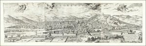 Vista de Florença de 1557 de Hieronymus Cock, publicada em 1601 por Paul van der Houve de Hieronymus Cock
