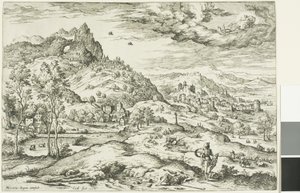 Mercúrio com a cabeça de Argus de Hieronymus Cock