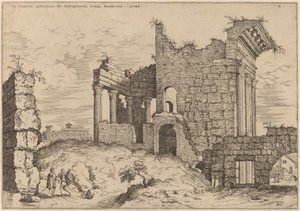 Segunda Vista do Fórum de Nerva de Hieronymus Cock