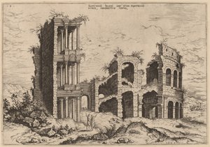 O Septizonium e o Coliseu de Hieronymus Cock