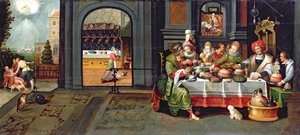 Lázaro na casa do homem rico, 1610