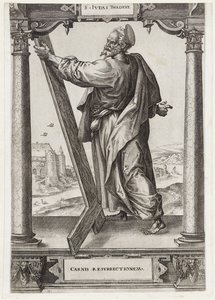 H. Judas Tadeu S. Ivdas Thadevs (título no objeto) Cristo e os Doze Apóstolos e São Paulo (título da série)