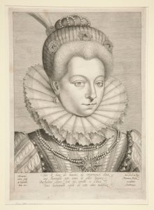 Retrato de Catherine Henriette de Balzac D de Hieronymus Wierix