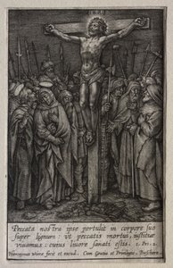 A Paixão: Cristo Crucificado de Hieronymus Wierix