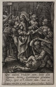 A Paixão: A Traição de Cristo de Hieronymus Wierix