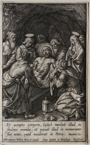 A Paixão: O Sepultamento de Hieronymus Wierix