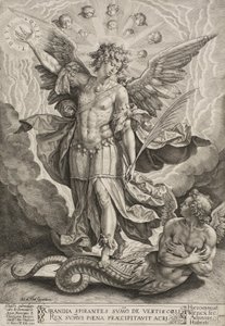 St Michael triunfando sobre o dragão, 1584