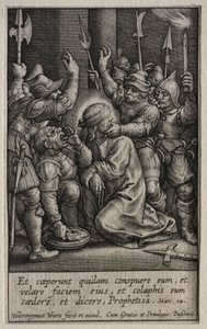 A paixão: a zombaria de Cristo.