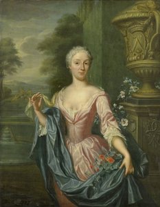 Retrato de Claudine van Royen (nascido em 1712), esposa de Pieter Teding van Berkhout de Hieronymus van der Mij