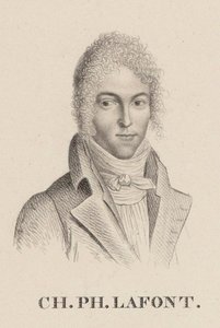 Retrato do violinista e compositor Charles Philippe Lafont 1781-1839. de Hilaire Ledru
