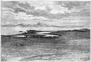 Portos antigos de Cartago, Tunísia, c1890