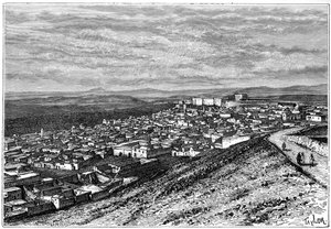Vista de El Kef, Tunísia, c1890