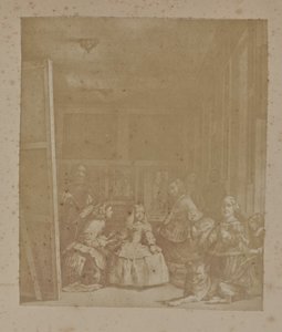 [Gravura de "Las Meninas" de Velázquez]