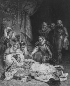 A Morte da Rainha Isabel (gravura) de Hippolyte Delaroche