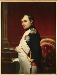 Napoleão I em seu estudo em 1807, por Delaroche, Paul Hippolyte (1797-1856). Óleo sobre tela