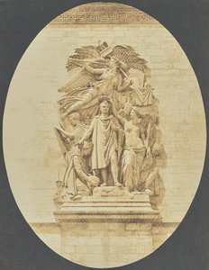 [Pormenor de "Le Triomphe de 1810", de Jean-Pierre Cortot, Arco do Triunfo]. de Hippolyte Bayard