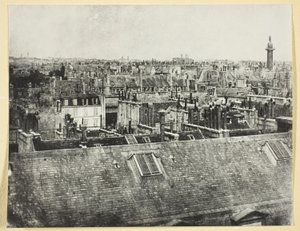 Os Telhados de Paris (Vista da rue Castiglione?)
