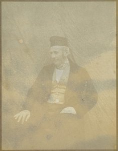 [Retrato de um homem sentado com um boné]. de Hippolyte Bayard