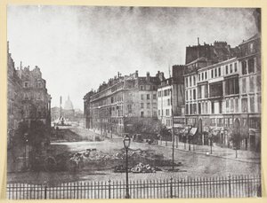 Rue Royale e restos das barricadas de 1848