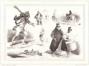 Vinhetas sociais de Hippolyte Bellange