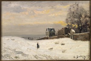 Neve em Montmartre