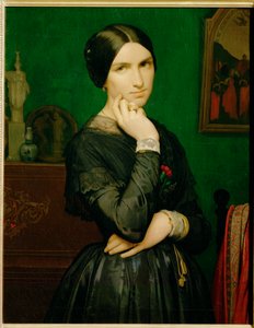Mme. Hippolyte Flandrin (pintura sobre tela) de Hippolyte Flandrin