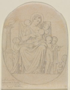 Santa Felicite e seus sete filhos de Hippolyte Jean Flandrin