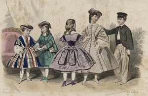 Untitled, abril de 1861 (gravura colorida à mão) de Hippolyte Louis Pauquet