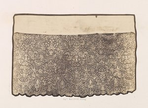 Renda Alb, Pertencente ao Convento da Visitação, 1857. de Hippolyte Malègue