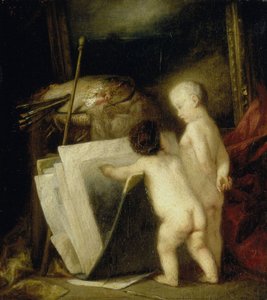 Os pequenos amantes da arte de Hippolyte Michaud