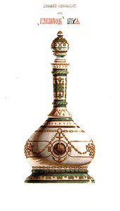 Design para um decanter, para uso no iate imperial Derzhava de Alexandre II