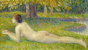Mulher reclinada; Mulher reclinada, de Hippolyte Petitjean