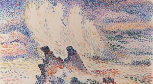 Estudo das Ondas (aguarela sobre papel) de Hippolyte Petitjean