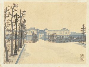 Akasaka Palais
Akasaka Palais (título sobre o objecto)
Herinneringen aan Tokyo (título da série)
Tokyo kaiko zue (título da série) de Hiratsuka Un