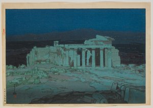Acrópole - Noite, Era Taisho de Hiroshi Yoshida