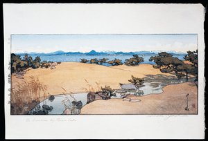 Jardim perto do Lago Biwa de Hiroshi Yoshida