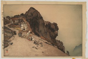 Cimeira de Fuji, da série, Dez Vistas do Monte Fuji, era Showa de Hiroshi Yoshida