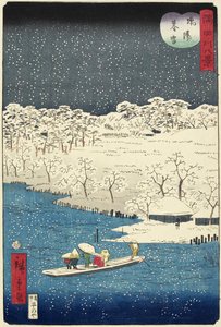 Neve da noite em Hashiba, novembro de 1861