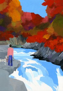 Folhas de outono e rios de Hiroyuki Izutsu