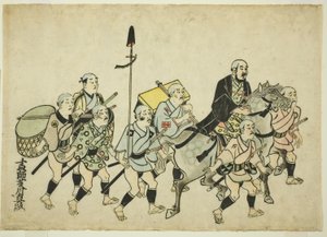 Procissão de um Daimyo de Hishikawa Moronobu
