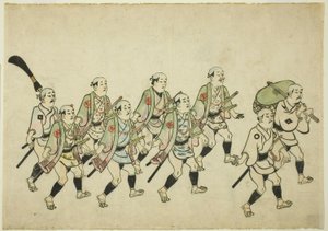 Procissão de um Daimyo de Hishikawa Moronobu