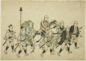 Procissão de um Daimyo de Hishikawa Moronobu