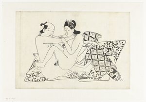 Desempenho erótico de Hishikawa Moroshige (attributed to)
