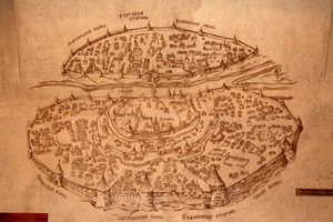O mapa de Novgorod, século XVII