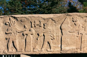 Baixo-relevo de Kultepe (Kanesh), Capadócia, Turquia, civilização hitita, 3º milénio a.C.