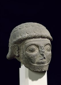 Cabeça de um deus, de Barak na Turquia, do século XVII a XVII aC de Hittite